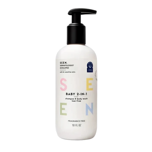 SEEN Baby 2-in-1 Shampoo & Body Wash, Fragrance Free