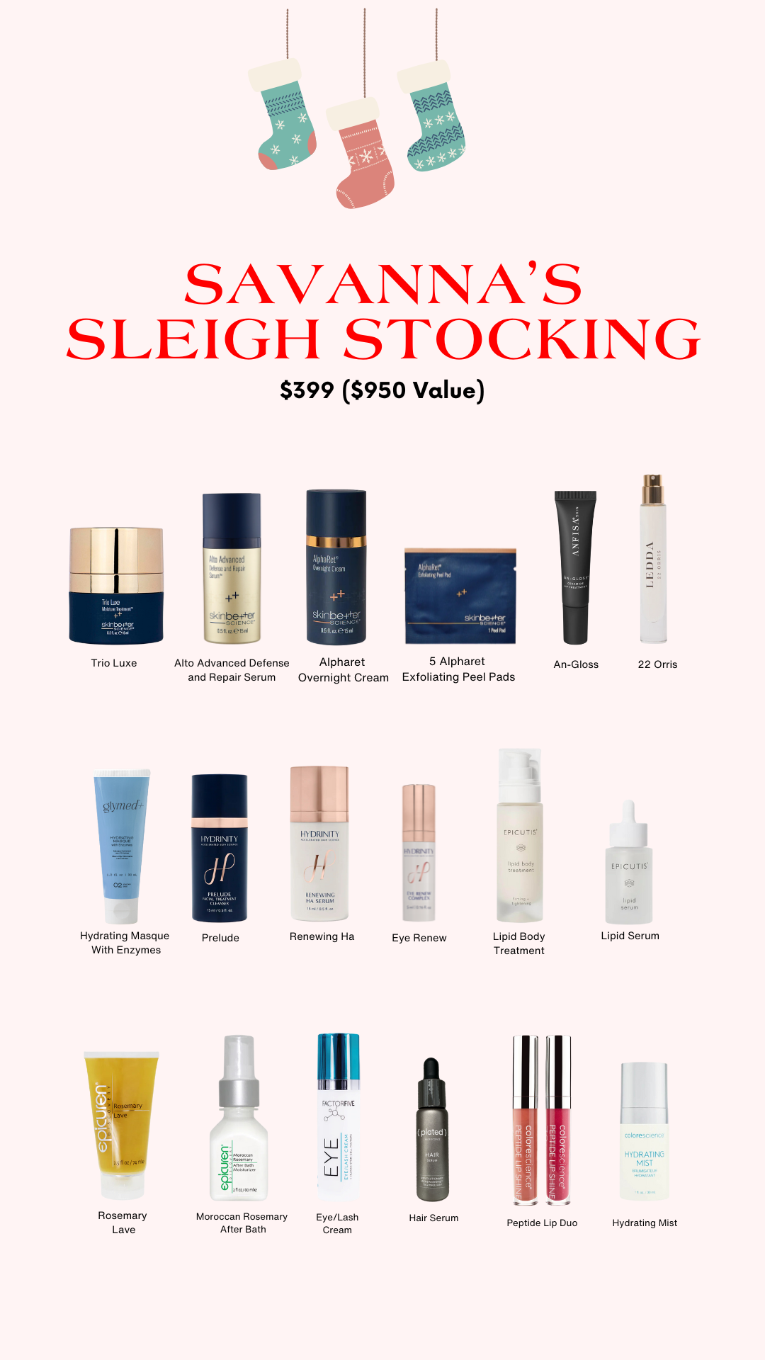 Savanna's Sleigh Stocking